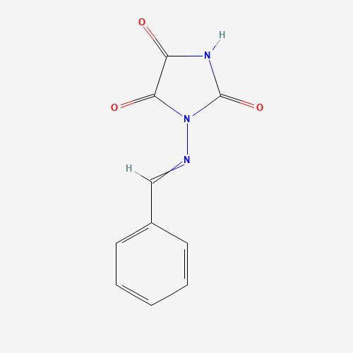 1-(Benzylideneamino)parabanic Acid (CAS: 42839-64-5) - Chemical Structure and Molecular Formula 