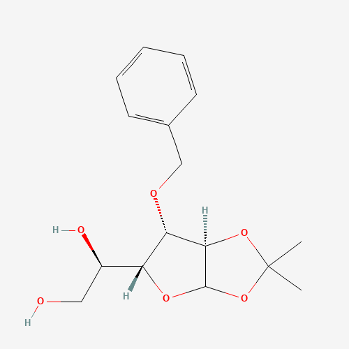 3-O-Benzyl-1,2-O-isopropylidene-a-D-glucofuranose (CAS: 22529-61-9) - Chemical Structure and Molecular Formula 