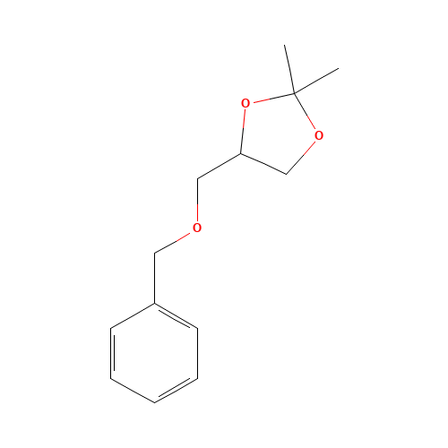 1-Benzyl-2,3-O-isopropylidene Glycerol (CAS: 15028-56-5) - Chemical Structure and Molecular Formula 