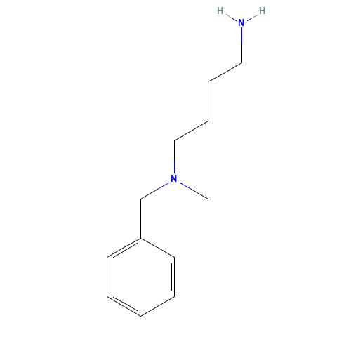 N-Benzyl-N-methylputrescine (CAS: 221196-25-4) - Chemical Structure and Molecular Formula 