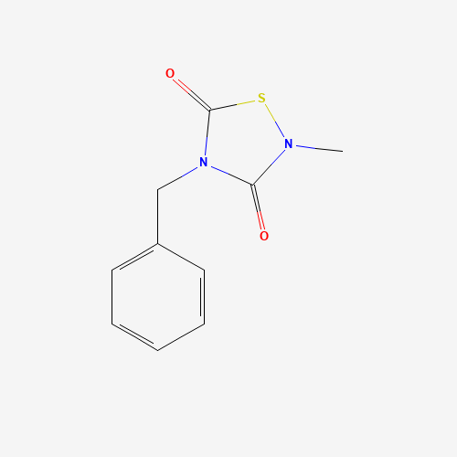 4-Benzyl-2-methyl-1,2,4-thiadiazolidine-3,5-dione chemical structure 4-Benzyl-2-methyl-1,2,4-thiadiazolidine-3,5-dione (CAS: 327036-89-5) - Chemical Structure and Molecular Formula