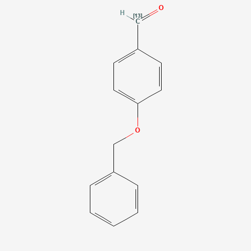 4-Benzyloxy-[7-13C]benzaldehyde (CAS: 827308-41-8) - Chemical Structure and Molecular Formula 