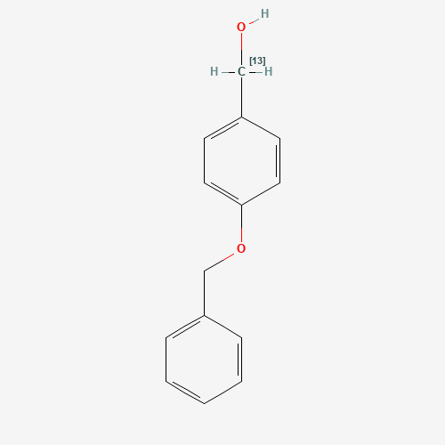 4-Benzyloxy-[7-13C]benzyl Alcohol (CAS: 680182-18-7) - Chemical Structure and Molecular Formula 