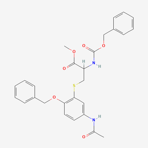 N-Benzyloxycarbonyl-5-(3-acetamido-6-benzyloxypenyl)cysteine Methyl Ester (CAS: 37398-28-0) - Related Chemical Product