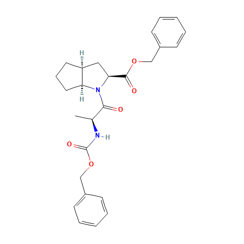 1-(2-Benzyloxycarbonylamino-1-oxopropyl)octahydrocyclopenta[b]pyrrole-2-carboxylic Acid Benzyl Ester (CAS: 1356382-92-7) - Related Chemical Product