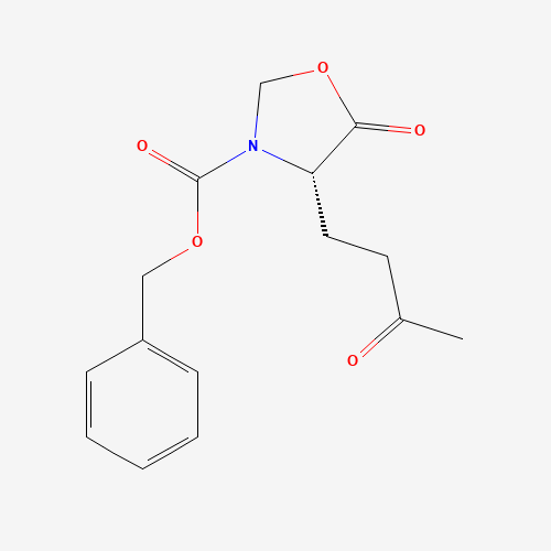 (S)-3-Benzyloxycarbonyl-4-(3-oxobutyl)-5-oxazilidinone (CAS: 89662-51-1) - Related Chemical Product