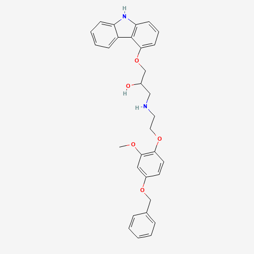4'-Benzyloxy Carvedilol (CAS: 887352-95-6) - Chemical Structure and Molecular Formula 