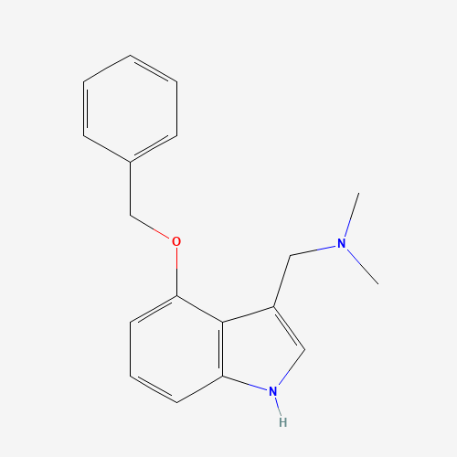 4-Benzyloxygramine (CAS: 13523-95-0) - Chemical Structure and Molecular Formula 