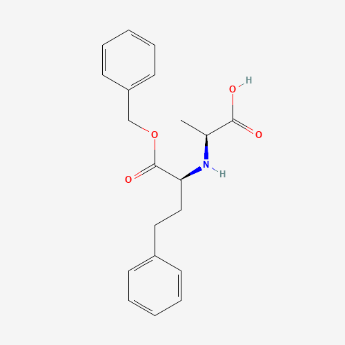 N-[1-(S)-Benzyloxycarbonyl-3-phenylpropyl]-L-alanine (CAS: 89371-42-6) - Chemical Structure and Molecular Formula 
