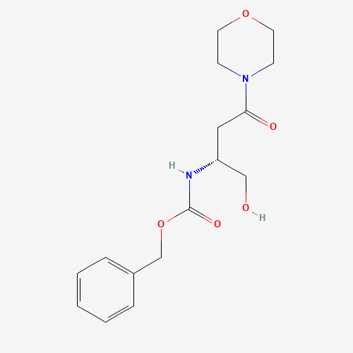 N-Benzyloxycarbonyl-4-[(3R)-3-amino-1-oxo-4-(hydroxy)butyl]morpholine (CAS: 870812-92-3) - Related Chemical Product