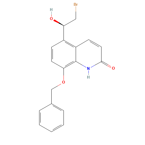 8-Benzyloxy-5-((R)-2-bromo-1-hydroxyethyl)-1H-quinolinone (CAS: 530084-79-8) - Related Chemical Product