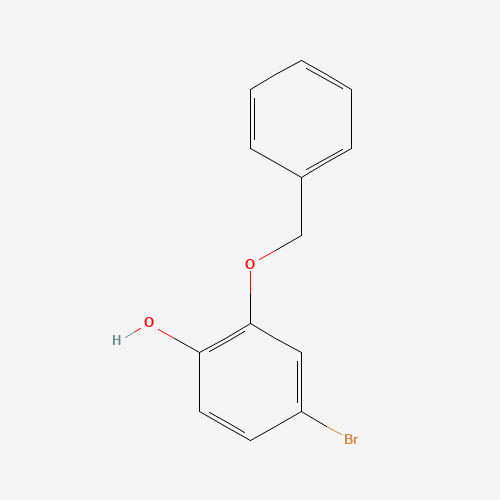 2-Benzyloxy-4-bromophenol chemical structure 2-Benzyloxy-4-bromophenol (CAS: 153240-85-8) - Chemical Structure and Molecular Formula
