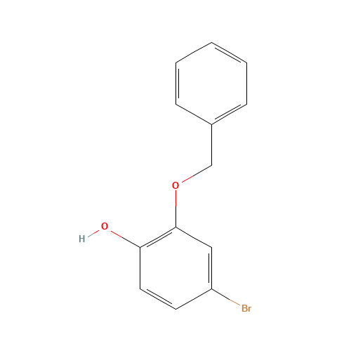2-Benzyloxy-4-bromophenol (CAS: 153240-85-8) - Chemical Structure and Molecular Formula 