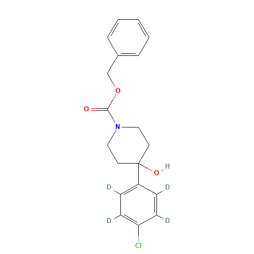 N-Benzyloxycarbonyl-4-(4-chlorophenyl-d4)-4-piperidinol (CAS: 1216929-70-2) - Related Chemical Product