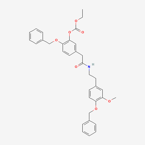 N-2-(4-Benzyloxy-3-methoxyphenethyl)-4-benzyloxy-3-ethoxycarbonyloxyphenylacetamide (CAS: 62744-13-2) - Related Chemical Product