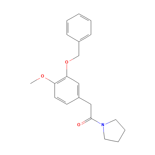 2-[3-(Benzyloxy)phenyl-4-methoxy-]-1-(1-pyrrolidinyl)ethanone (CAS: 1206614-03-0) - Related Chemical Product
