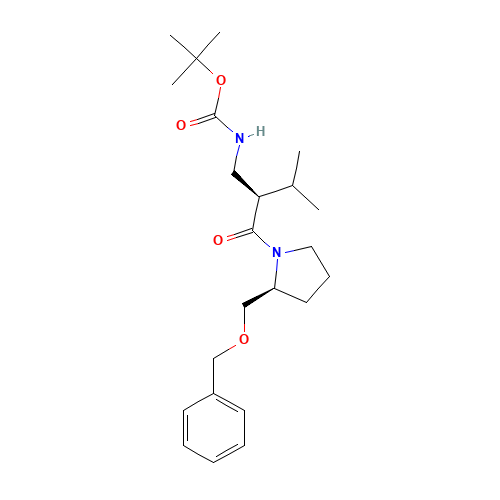 [1-(2-Benzyloxymethyl-pyrrolidine-1-carbonyl)-2-methyl-propyl]-carbamic Acid tert-Butyl Ester (CAS: 1217630-30-2) - Related Chemical Product