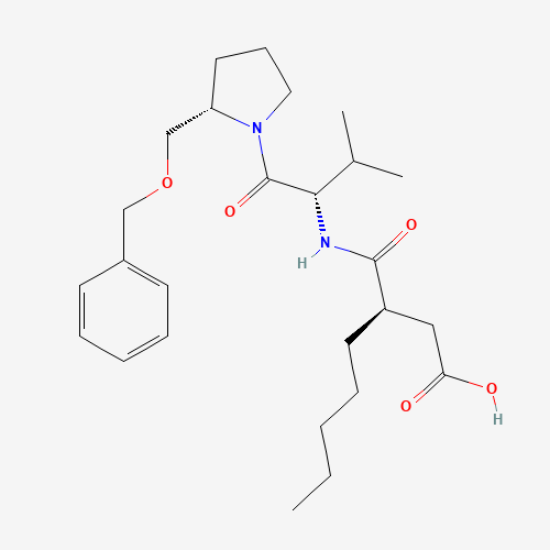 3-(R)-[1-(2-(S)-Benzyloxymethyl-pyrrolidine-1-carbonyl)-2-(S)-methyl-propylcarbamoyl)-octanoic Acid (CAS: 460754-31-8) - Related Chemical Product