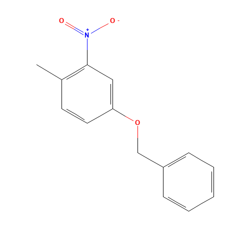 4-Benzyloxy-2-nitrotoluene (CAS: 24239-67-6) - Chemical Structure and Molecular Formula 