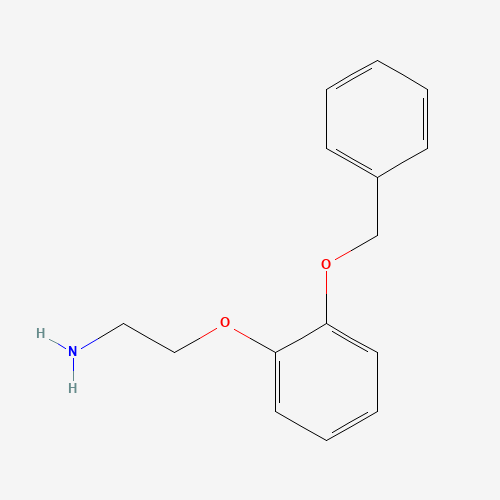 2-(2-Benzyloxyphenoxy)ethylamine (CAS: 72955-81-8) - Chemical Structure and Molecular Formula 