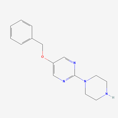 5-Benzyloxy-2-(1-piperazinyl)pyrimidine (CAS: 87789-61-5) - Chemical Structure and Molecular Formula 