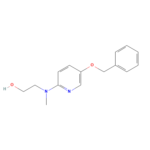 2-[(5-Benzyloxypyridin-2-yl)methylamino]ethanol (CAS: 326496-03-1) - Chemical Structure and Molecular Formula 