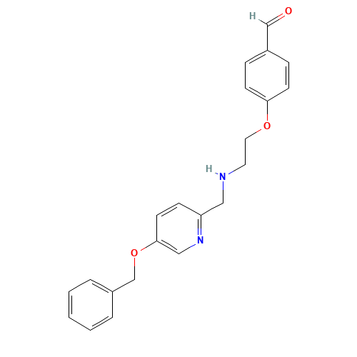 4-{2-[(5-Benzyloxypyridin-2-yl)methylamino]ethoxy}benzaldehyde (CAS: 1076199-04-6) - Related Chemical Product