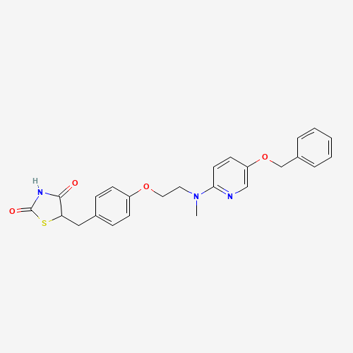 5-{4-[2-[(5-Benzyloxypyridin-2-yl)methylamino]ethoxy]benzyl}thiazolidine-2,4-dione (CAS: 326496-05-3) - Related Chemical Product