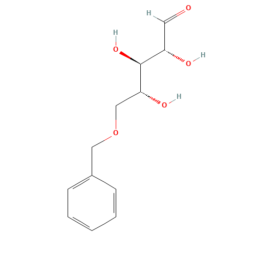5-O-Benzyl-D-ribose (CAS: 72369-89-2) - Chemical Structure and Molecular Formula 