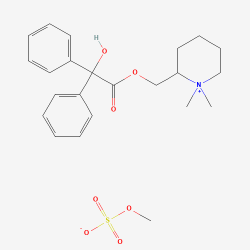 Bevonium Methyl Sulfate (CAS: 5205-82-3) - Chemical Structure and Molecular Formula 