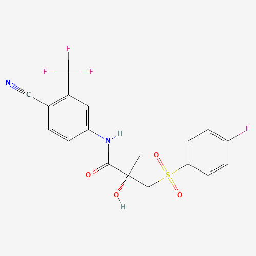 (S)-Bicalutamide (CAS: 113299-38-0) - Chemical Structure and Molecular Formula 