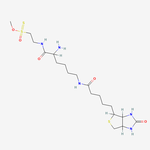 Biocytinamidoethyl Methanethiosulfonate,Trifluroacetic Acid Salt (CAS: 353754-92-4) - Chemical Structure and Molecular Formula 