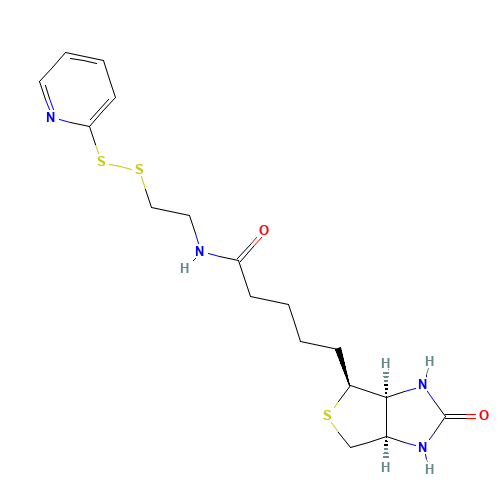 Biotin-[2-(2-pyridyldithio)ethylamide] (CAS: 112247-65-1) - Chemical Structure and Molecular Formula 