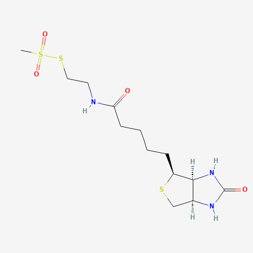 N-Biotinylaminoethyl Methanethiosulfonate (CAS: 162758-04-5) - Chemical Structure and Molecular Formula 