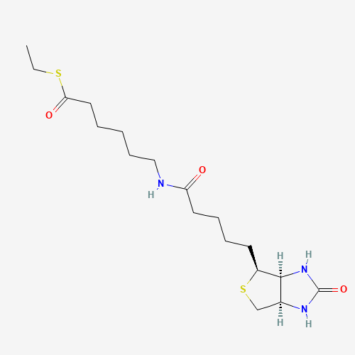 6-(Biotinylamino)thiocaproic Acid S-Ethyl Ester (CAS: 353754-94-6) - Chemical Structure and Molecular Formula 