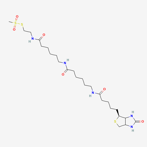 N-Biotinylcaproylaminocaproylaminoethyl Methanethiosulfonate (CAS: 1038749-81-3) - Chemical Structure and Molecular Formula 