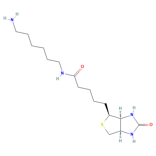 N-Biotinyl-1,6-hexanediamine (CAS: 65953-56-2) - Chemical Structure and Molecular Formula 