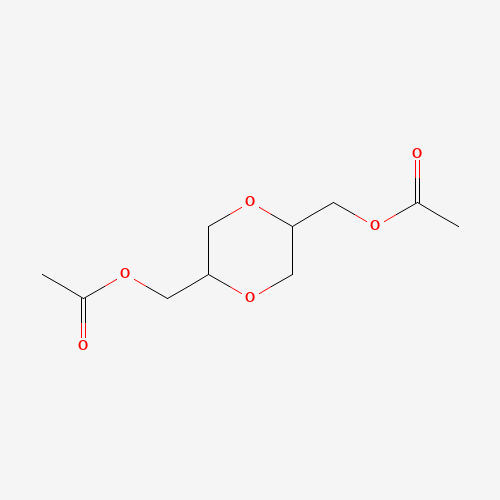 Bis(2,5-acetoxymethyl)dioxane (CAS: 6963-09-3) - Chemical Structure and Molecular Formula 