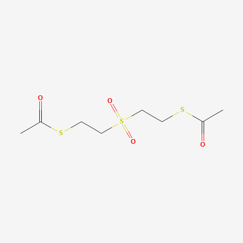 Bis(2-acetylmercaptoethyl) sulfone (CAS: 17096-46-7) - Chemical Structure and Molecular Formula 