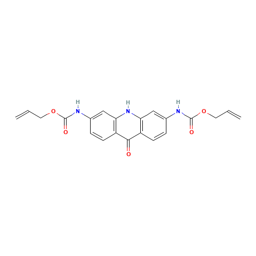 2,7-Bis(alloxycarbonylamino)-9(10H)acridine (CAS: 887353-18-6) - Chemical Structure and Molecular Formula 