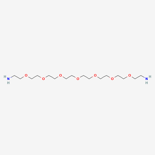 O,O′-Bis(2-aminoethyl)hexaethylene Glycol chemical structure O,O′-Bis(2-aminoethyl)hexaethylene Glycol (CAS: 332941-25-0) - Chemical Structure and Molecular Formula