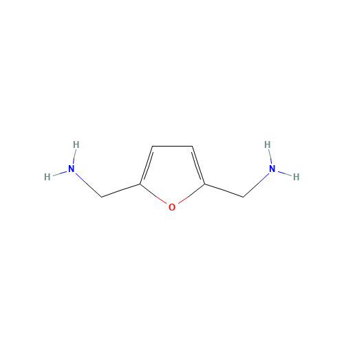 2,5-Bis(aminomethyl)furan (CAS: 2213-51-6) - Chemical Structure and Molecular Formula 