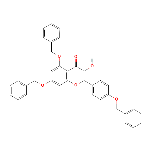 5,7-Bis-(benzyloxy)-2-(4-(benzyloxy)phenyl)-3-hydroxy-4H-chromen-4-one (CAS: 23405-70-1) - Related Chemical Product