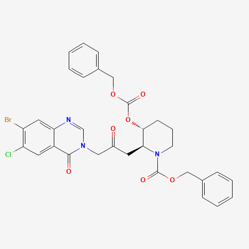 N,O-Bis(benzyloxycarbonyl) Halofuginone (CAS: 1246816-41-0) - Related Chemical Product