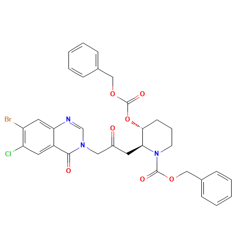N,O-Bis(benzyloxycarbonyl) Halofuginone (CAS: 1246816-41-0) - Related Chemical Product