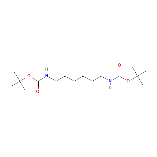 1,6-Bis(tert-butoxycarbonylamino)hexane (CAS: 16644-54-5) - Chemical Structure and Molecular Formula 