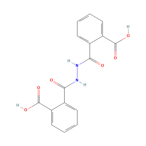 1,2-Bis(o-carboxybenzoyl)hydrazine (CAS: 4404-90-4) - Chemical Structure and Molecular Formula 