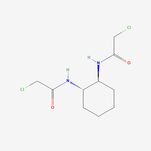 (+/-)-trans-1,2-Bis(chloroacetamido)cyclohexane (CAS: 150576-46-8) - Chemical Structure and Molecular Formula 