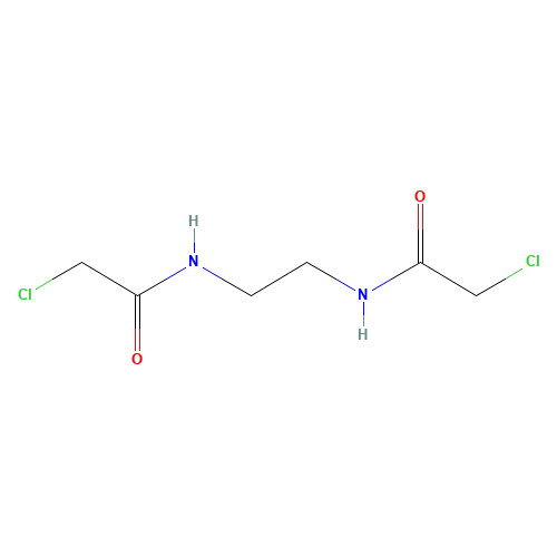 Bischloroacetylethylinediamine (CAS: 2620-09-9) - Chemical Structure and Molecular Formula 