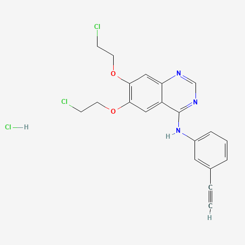6,7-Bis(2-chloroethoxy)-N-(3-ethynylphenyl)-4-quinazolinamine Hydrochloride (CAS: 183320-00-5) - Related Chemical Product
